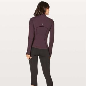 Lululemon Define Jacket Wing Mesh Black Cherry